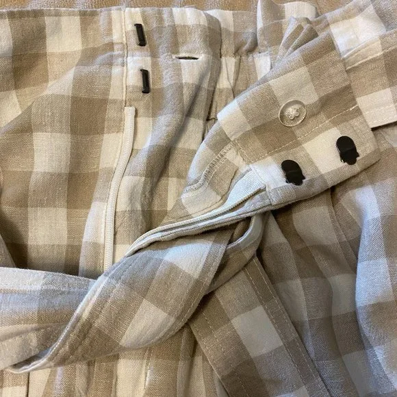 New Day Linen Paperbag Shorts With Belt - Picture 8 of 8